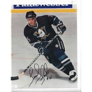 Terry Yake Autographed Signed Glossy Photo Anaheim Mighty Ducks 8x10 NHL Auto